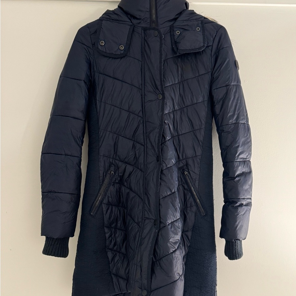 Abercrombie & Fitch Navy Puffer Coat